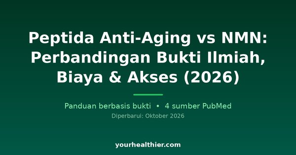 Peptida Anti-Aging vs NMN: Perbandingan Bukti Ilmiah, Biaya & Akses (2026)