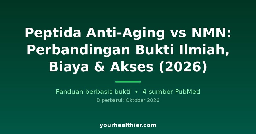 Peptida Anti-Aging vs NMN: Perbandingan Bukti Ilmiah, Biaya & Akses (2026)