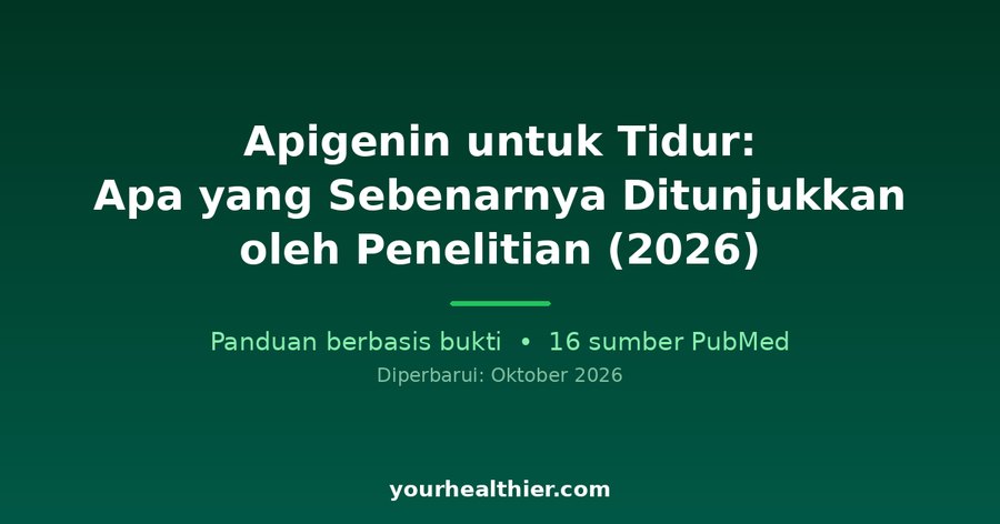 Apigenin untuk Tidur: Apa yang Sebenarnya Ditunjukkan oleh Penelitian (2026)