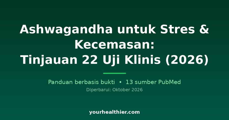 Ashwagandha untuk Stres & Kecemasan: Tinjauan 22 Uji Klinis (2026)
