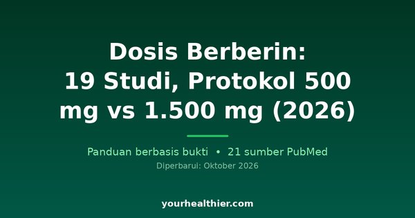 Dosis Berberin: 19 Studi, Protokol 500 mg vs 1.500 mg (2026)