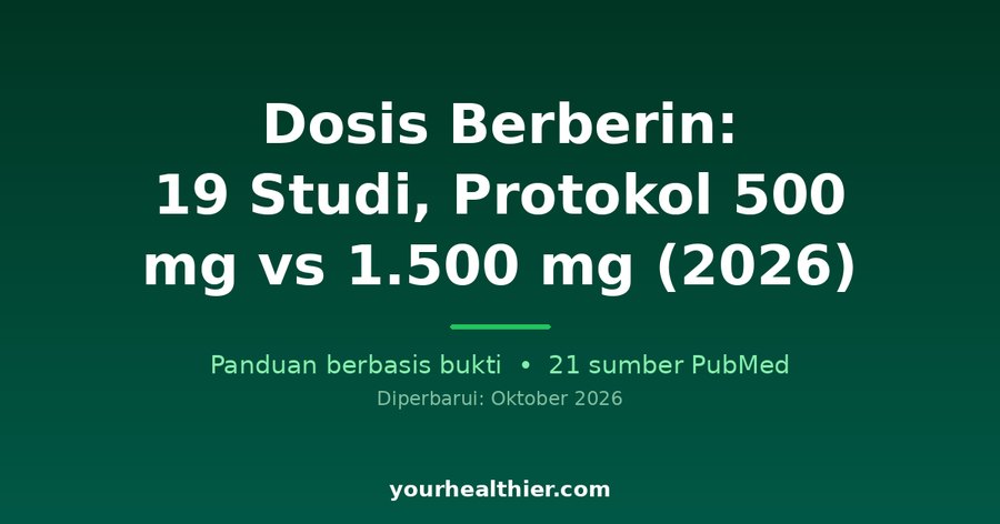 Dosis Berberin: 19 Studi, Protokol 500 mg vs 1.500 mg (2026)
