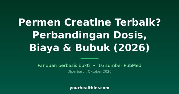 Permen Creatine Terbaik? Perbandingan Dosis, Biaya & Bubuk (2026)
