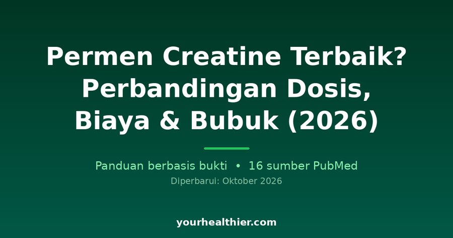 Permen Creatine Terbaik? Perbandingan Dosis, Biaya & Bubuk (2026)
