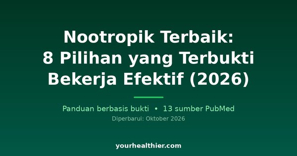Nootropik Terbaik: 8 Pilihan yang Terbukti Bekerja Efektif (2026)