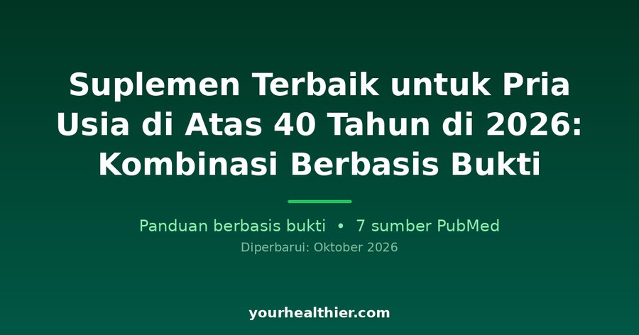 Suplemen Terbaik untuk Pria Usia di Atas 40 Tahun di 2026: Kombinasi Berbasis Bukti