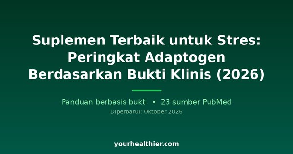 Suplemen Terbaik untuk Stres: Peringkat Adaptogen Berdasarkan Bukti Klinis (2026)