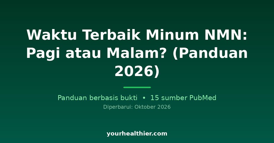 Waktu Terbaik Minum NMN: Pagi atau Malam? (Panduan 2026)