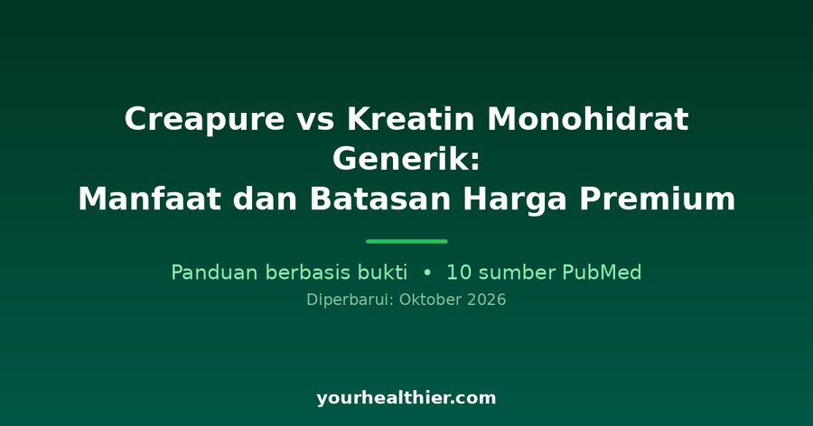 Creapure vs Kreatin Monohidrat Generik: Manfaat dan Batasan Harga Premium