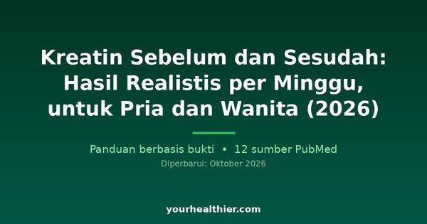 Kreatin Sebelum dan Sesudah: Hasil Realistis per Minggu, untuk Pria dan Wanita (2026)