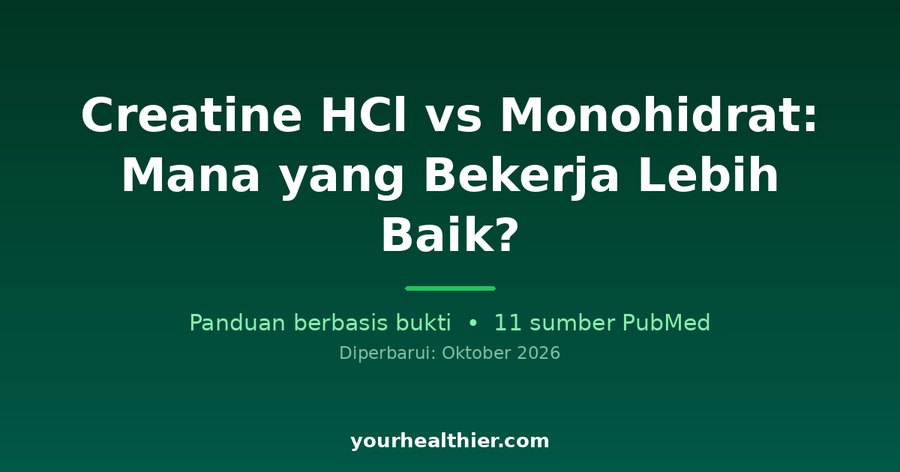 Creatine HCl vs Monohidrat: Mana yang Bekerja Lebih Baik?