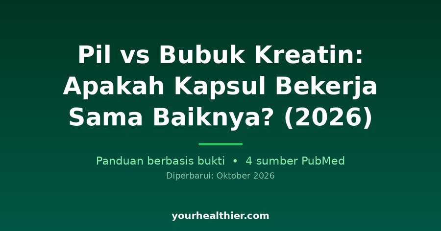 Pil vs Bubuk Kreatin: Apakah Kapsul Bekerja Sama Baiknya? (2026)