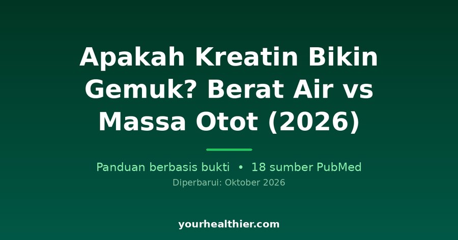 Apakah Kreatin Bikin Gemuk? Berat Air vs Massa Otot (2026)