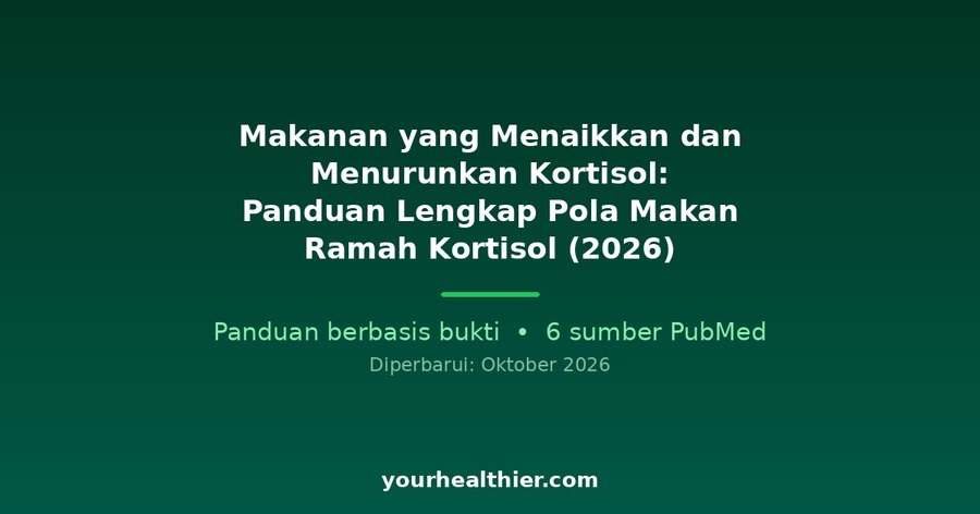 Makanan yang Menaikkan dan Menurunkan Kortisol: Panduan Lengkap Pola Makan Ramah Kortisol (2026)