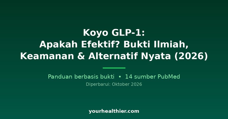 Koyo GLP-1: Apakah Efektif? Bukti Ilmiah, Keamanan & Alternatif Nyata (2026)