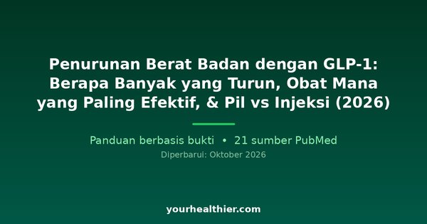 Penurunan Berat Badan dengan GLP-1: Berapa Banyak yang Turun, Obat Mana yang Paling Efektif, & Pil vs Injeksi (2026)