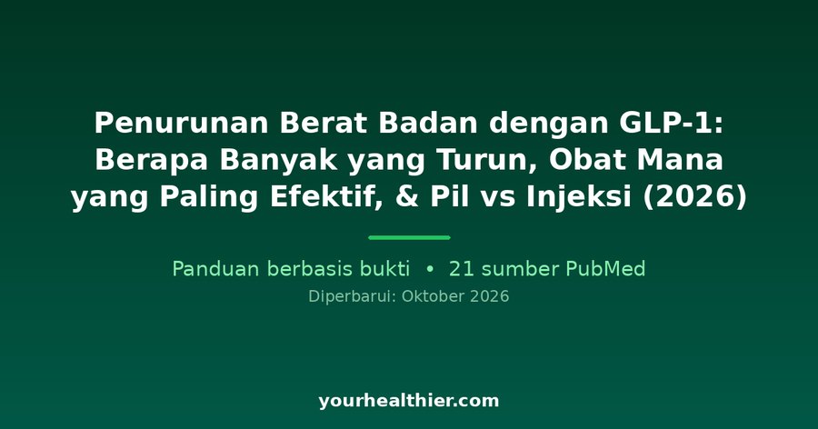 Penurunan Berat Badan dengan GLP-1: Berapa Banyak yang Turun, Obat Mana yang Paling Efektif, & Pil vs Injeksi (2026)