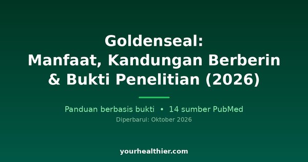Goldenseal: Manfaat, Kandungan Berberin & Bukti Penelitian (2026)