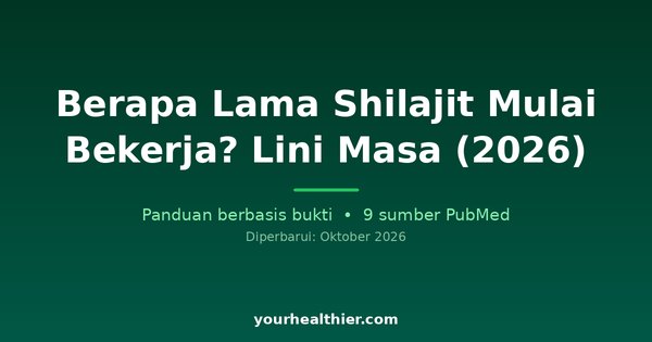 Berapa Lama Shilajit Mulai Bekerja? Lini Masa (2026)
