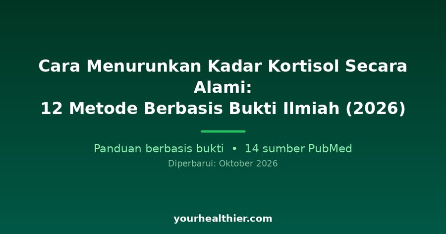 Cara Menurunkan Kadar Kortisol Secara Alami: 12 Metode Berbasis Bukti Ilmiah (2026)