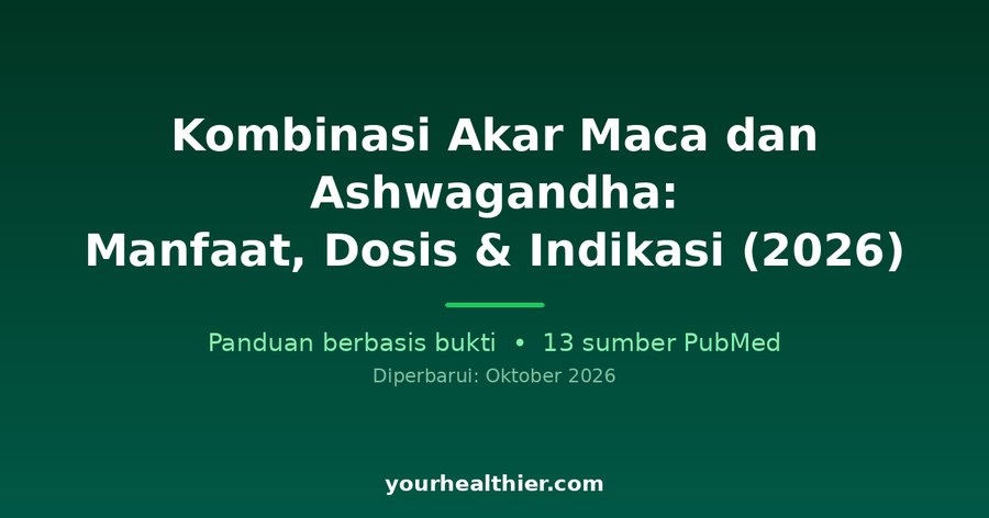 Kombinasi Akar Maca dan Ashwagandha: Manfaat, Dosis & Indikasi (2026)