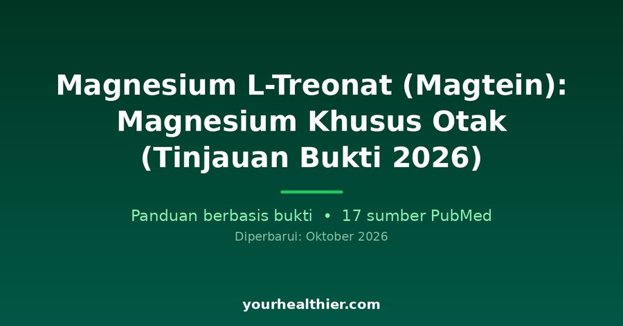 Magnesium L-Treonat (Magtein): Magnesium Khusus Otak (Tinjauan Bukti 2026)