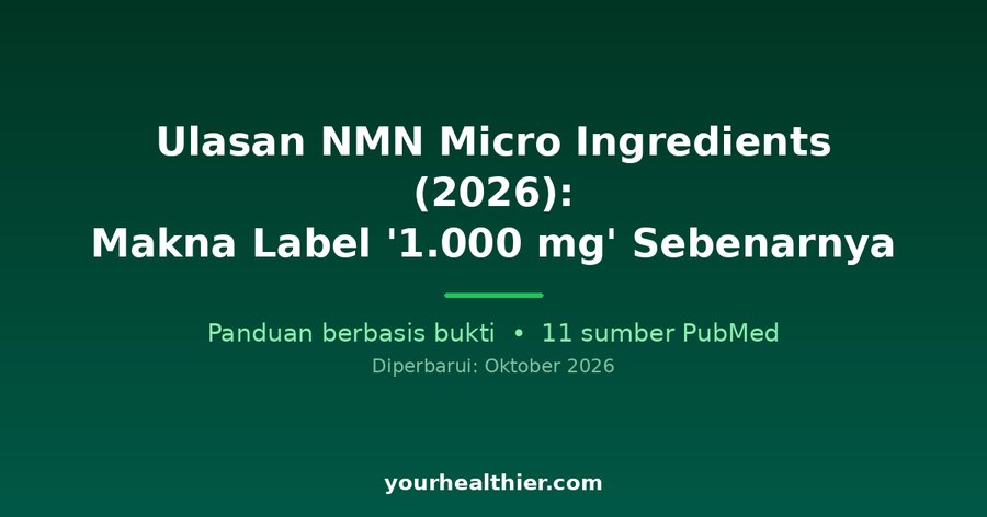 Ulasan NMN Micro Ingredients (2026): Makna Label ‘1.000 mg’ Sebenarnya
