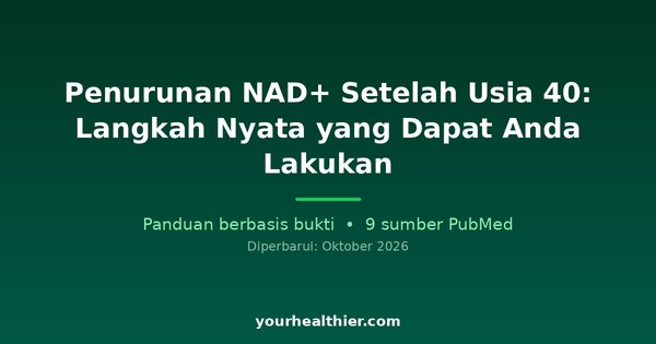 Penurunan NAD+ Setelah Usia 40: Langkah Nyata yang Dapat Anda Lakukan