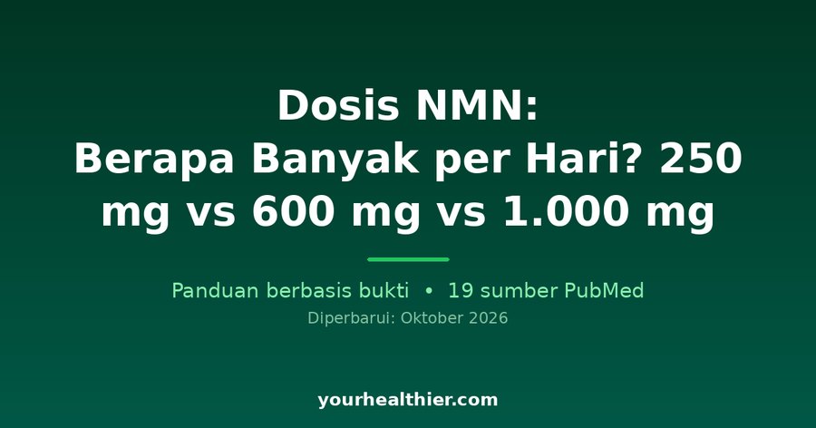 Dosis NMN: Berapa Banyak per Hari? 250 mg vs 600 mg vs 1.000 mg