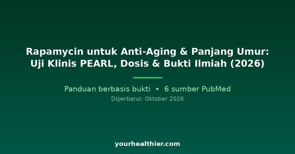 Rapamycin untuk Anti-Aging & Panjang Umur: Uji Klinis PEARL, Dosis & Bukti Ilmiah (2026)