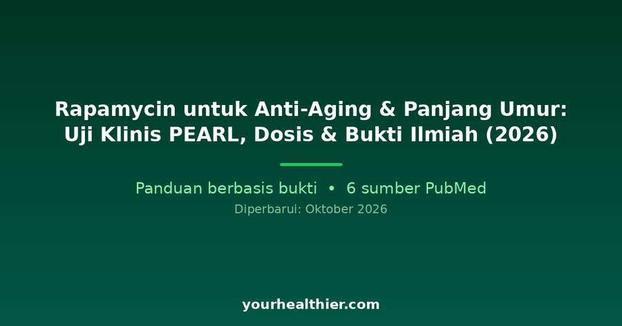 Rapamycin untuk Anti-Aging & Panjang Umur: Uji Klinis PEARL, Dosis & Bukti Ilmiah (2026)