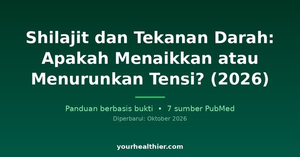 Shilajit dan Tekanan Darah: Apakah Menaikkan atau Menurunkan Tensi? (2026)