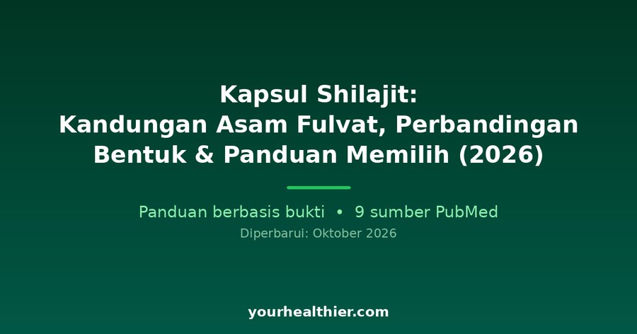 Kapsul Shilajit: Kandungan Asam Fulvat, Perbandingan Bentuk & Panduan Memilih (2026)