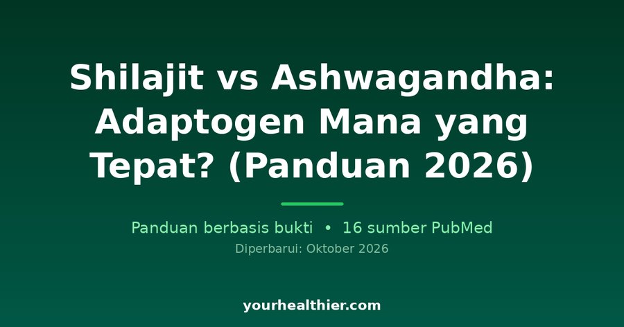 Shilajit vs Ashwagandha: Adaptogen Mana yang Tepat? (Panduan 2026)