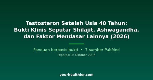 Testosteron Setelah Usia 40 Tahun: Bukti Klinis Seputar Shilajit, Ashwagandha, dan Faktor Mendasar Lainnya (2026)