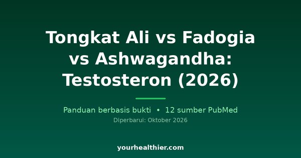 Tongkat Ali vs Fadogia vs Ashwagandha: Testosteron (2026)