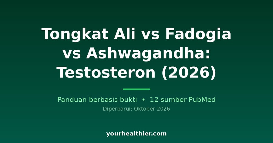 Tongkat Ali vs Fadogia vs Ashwagandha: Testosteron (2026)