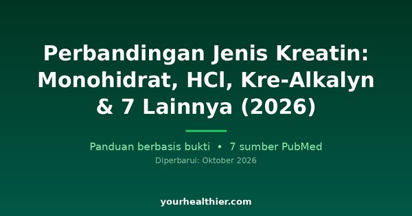 Perbandingan Jenis Kreatin: Monohidrat, HCl, Kre-Alkalyn & 7 Lainnya (2026)
