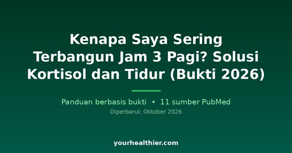 Kenapa Saya Sering Terbangun Jam 3 Pagi? Solusi Kortisol dan Tidur (Bukti 2026)