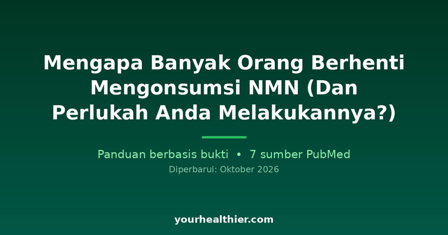 Mengapa Banyak Orang Berhenti Mengonsumsi NMN (Dan Perlukah Anda Melakukannya?)