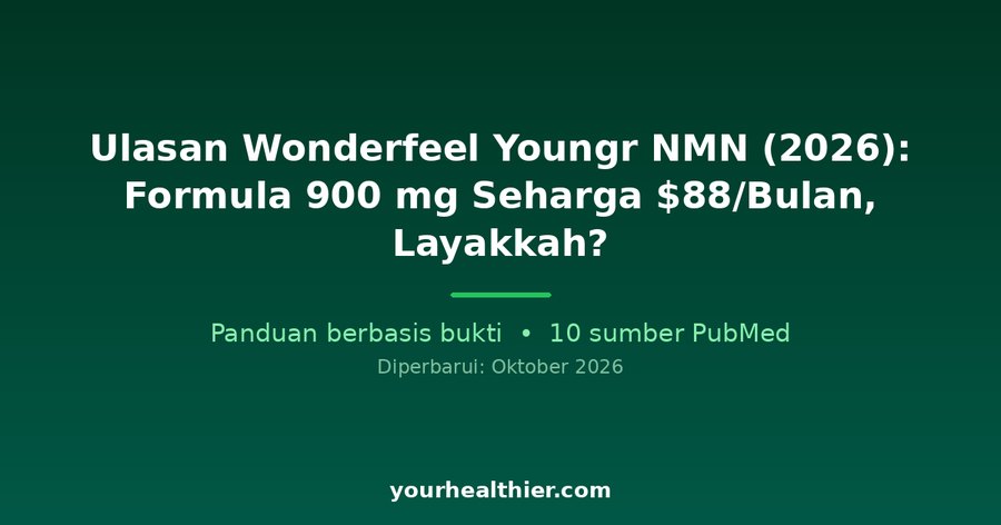 Ulasan Wonderfeel Youngr NMN (2026): Formula 900 mg Seharga $88/Bulan, Layakkah?